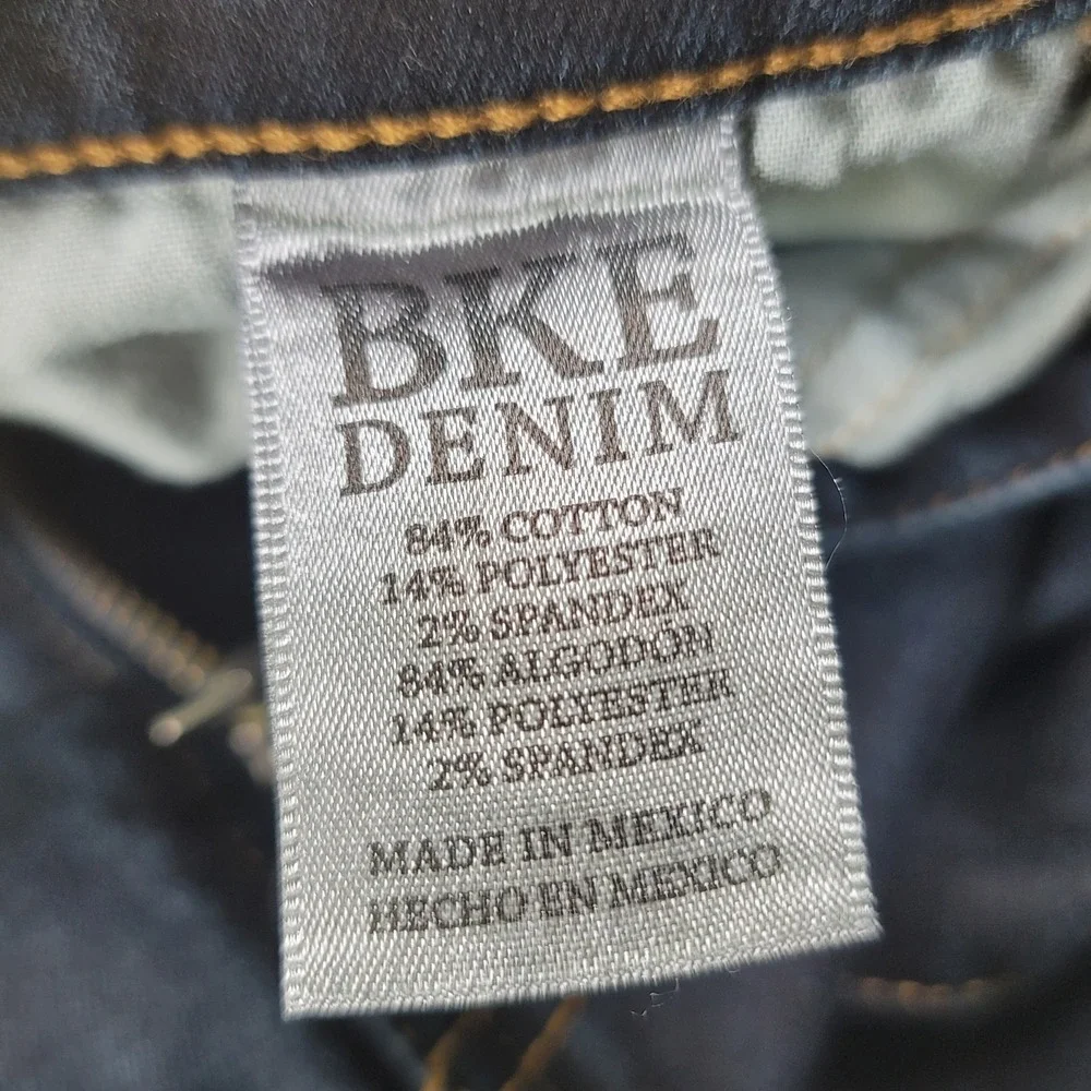 BKE Jake Straight Leg Jeans Mens 34x33.5 Dark Wash Excellent Stretch